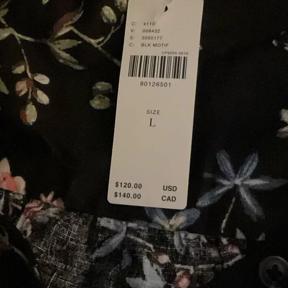 Anthropologie Pilcro Cropped Waist-Tie Blouse L - Picture 4 of 12